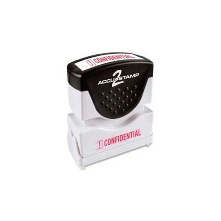 Cosco Cosco Pre-Inked Message Stamp, CONFIDENTIAL, 1/2" x 1-5/8", Red 35574